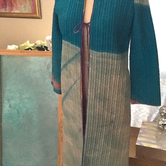 Mary McFadden Jackets & Blazers - Mary McFadden Long Silk Evening Coat